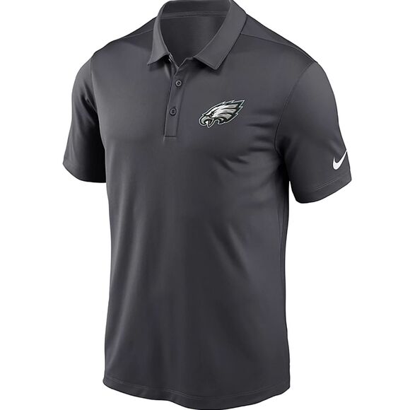 Nike Dri-Fit Philadelphia Eagles Franchise Golf Polo Shirt Gray Mens Size Large - Picture 1 of 4